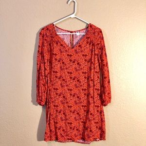 Orange Floral Old Navy Dress
